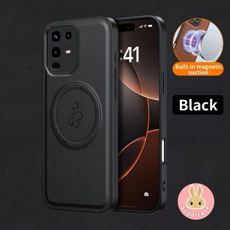 Ốp Điện Thoại Da Từ Tính Cao Cấp Cho Honor 400 200 Pro Lite Smart Magic 8 7 6 5 Lite Pro 5G 4G Vỏ Sạc Không Dây Sang Trọng Đơn Giản Mềm Mại Kinh Doanh