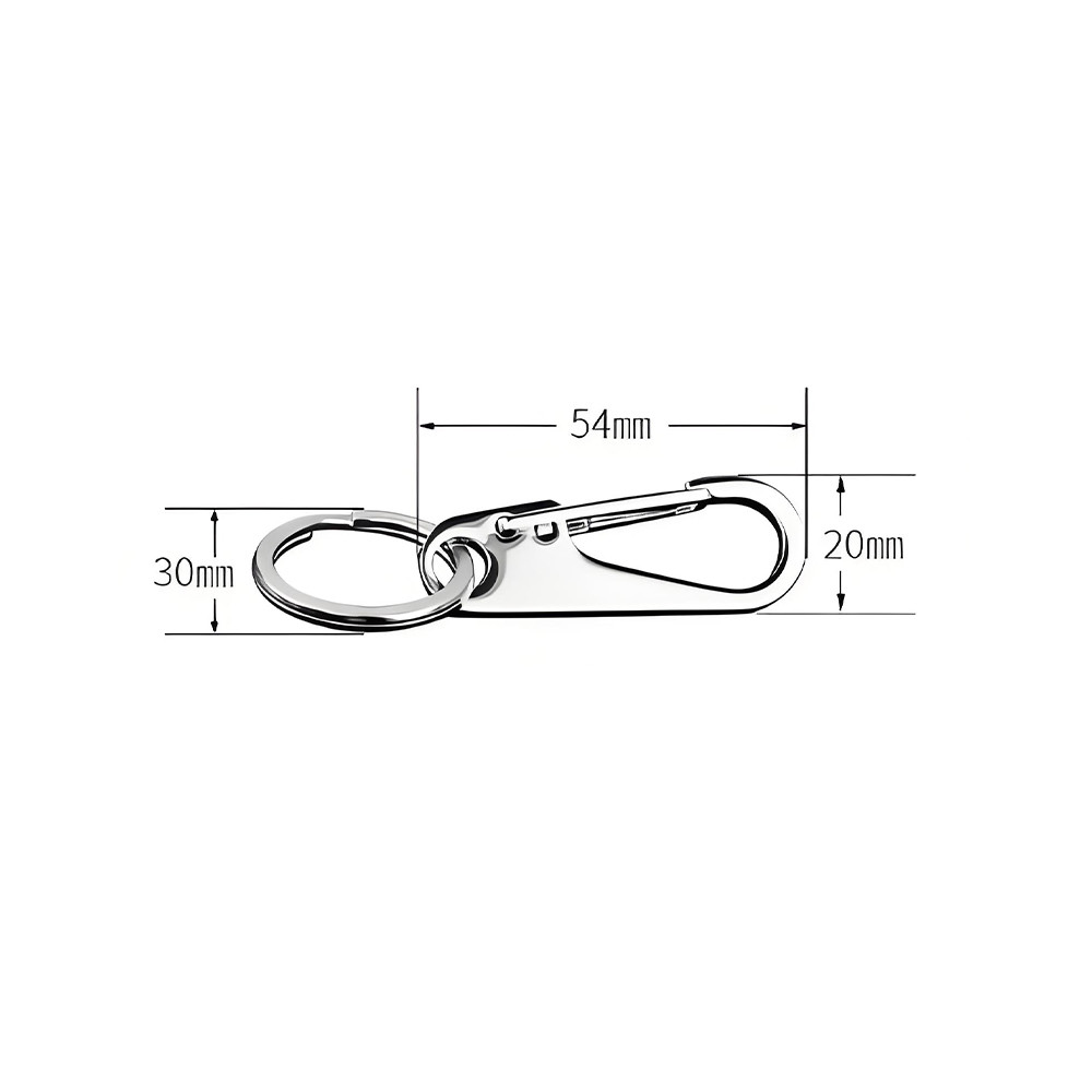 Thép không gỉ 304 móc khóa xe móc khóa quà tặng móc khóa nam eo treo khóa móc khóa đơn giản hiện đại móc khóa