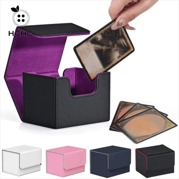 HCHC Commander Deck Box, Fit 100 Vỏ lật một tay Hộp đựng thẻ giao dịch, Hộp đựng son môi Hộp đựng thẻ trò chơi chống bẩn chống ẩm