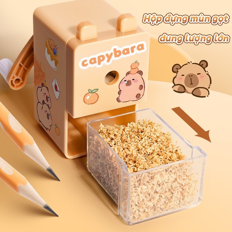 Bút chì xoay tay, máy cạo bút mềm mại, đế chống trượt, tiện lợi và dễ sử dụng, phù hợp cho học sinh.