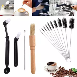 PlumHOUSE 4 Chiếc Máy Pha Cà Phê Làm Sạch Bàn Chải Máy Xay Cà Phê Cho Máy Pha Cà Phê Espresso Đầu Nhóm Pha Bàn Chải Vệ Sinh VN
