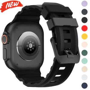 Vòng đeo tay thể thao dây đeo silicon Tương thích cho Apple Watch Series11 / 10 46mm Ultra3 / 2 / 1 49mm 9 8 7 6 SE3 45mm 44mm