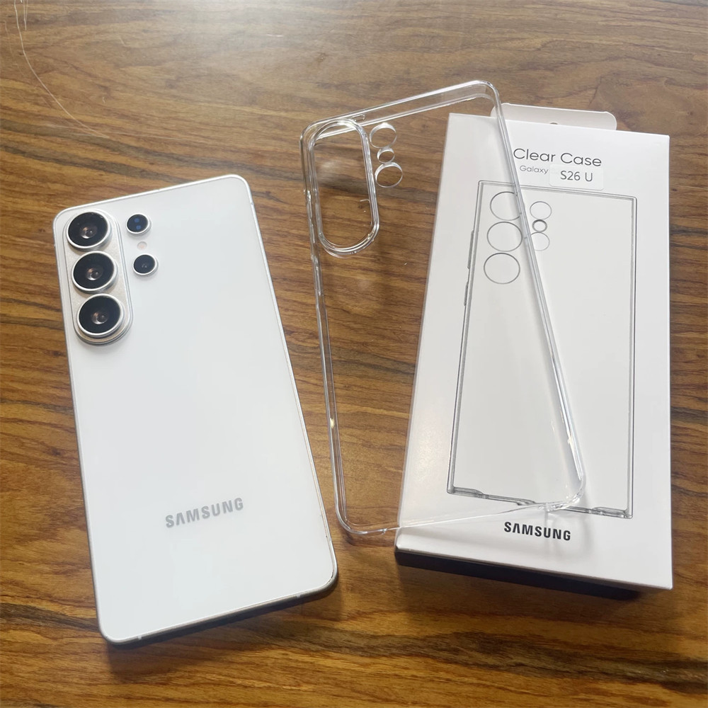 Dành Cho Chính Hãng Trong Suốt Dành Cho Samsung Galaxy S26 S25 S24 S23 Ultra Plus S23FE S25U S26U Vỏ Bảo Vệ Điện Thoại Trong Suốt Chống Sốc