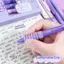 HFTOY 5 Cái / bộ Bút Gel Có Thể Thu Vào Với Cloud Grip Mực 0.5 Mm Cho Trường Học Văn Phòng Nhật Ký Văn Phòng Phẩm ~