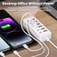 Bộ chia USB đa cổng 12 trong 1 Dải nguồn 66W 6USB + 6Type C Sạc nhanh USB HUB Adapter Ổ cắm cho điện thoại Văn phòng tại nhà
