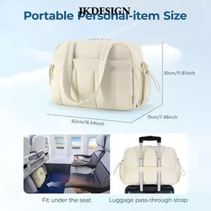 Túi Duffel du lịch nữ JKDESIGN, Túi tập thể dục phong cách đám mây dung tích lớn chống thấm nước, Tách khô và ướt bền bỉ Túi hành lý thể thao ngắn gọn nhẹ dành cho nữ