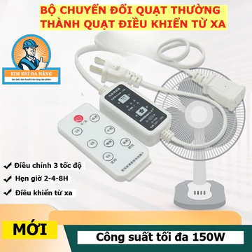 Bộ Điều Khiển Quạt Từ Xa – 3 Tốc Độ, Chế Độ Ngủ, Hẹn Giờ 2,4,8H, Công Suất 150W – Biến Quạt Thường Thành Quạt Remote
