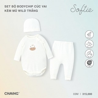 Chaang SS26.T3.3 BST Set body chip, Bộ cúc chéo cho bé