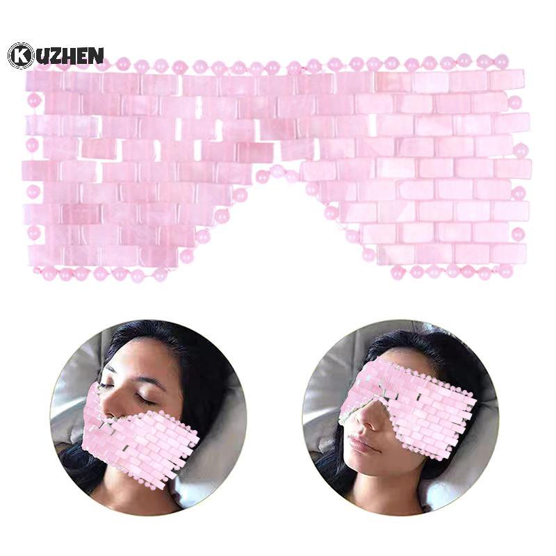 KUZHEN Mặt nạ mắt Máy mát xa Làm mát Ngọc bích Thư giãn giấc ngủ Dụng cụ chăm sóc HOT