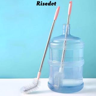 Bàn chải xô nước RISEDOT, Bàn chải làm sạch xô mềm có thể uốn cong, Bàn chải cầm tay dài đa năng cho thùng đựng nước bằng nhựa