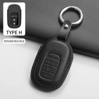Vỏ Chìa Khóa Ô Tô Vỏ Fob Cho Xe Honda 2022 2023 2024 2025 Cho Civic Cho Accord Cho CR-V Cho HR-V Cho Phi Công PU Chìa Khóa Phụ Kiện