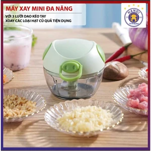 Dụng cụ xay tỏi ớt, xay đồ ăn dặm hình con heo cầm tay mini
