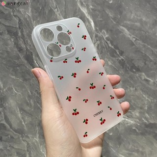 Dành Cho Samsung Galaxy A56 A55 A54 A53 A17 A16 M55 C55 S20 S10 Note 20 Ultra FE S10e 10 Plus S20 + S10 + 10 + 9 Ốp Điện Thoại Dễ Thương Màu Đỏ Anh Đào Bé Gái Đơn Giản Mỏng Trắng Vỏ Mềm