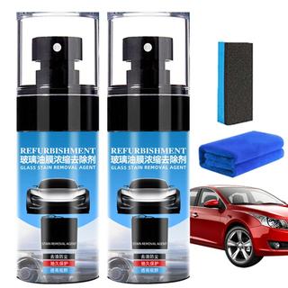 Windshield Oil Film Remover 60ml Car Windshield Cleaner 2X Automotive Stain Remover for Daily Use Degreaser haoyisvn