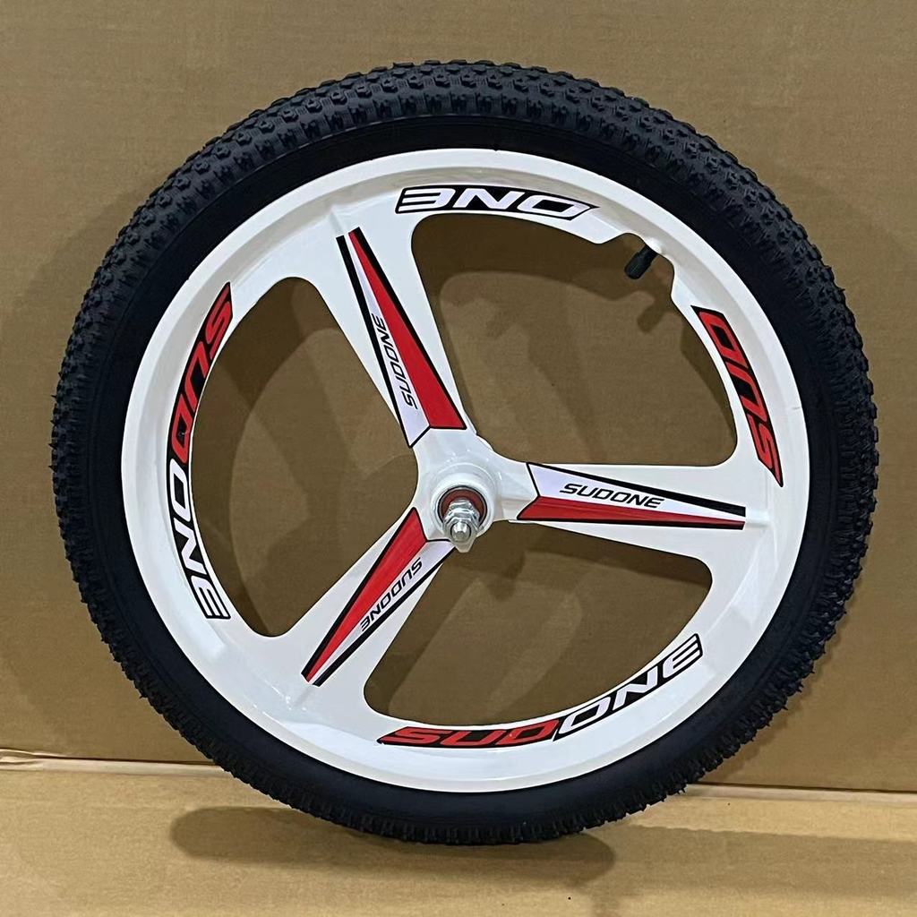 Xe đạp leo núi tích hợp bánh xe trung tâm đơn biến tốc độ, vành thép 67cm, gấp gọn, kèm full phụ kiện