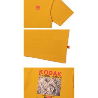 Áo thun ngắn tay cổ tròn 100% cotton của Kodak, hợp thời trang dành cho cả nam và nữ