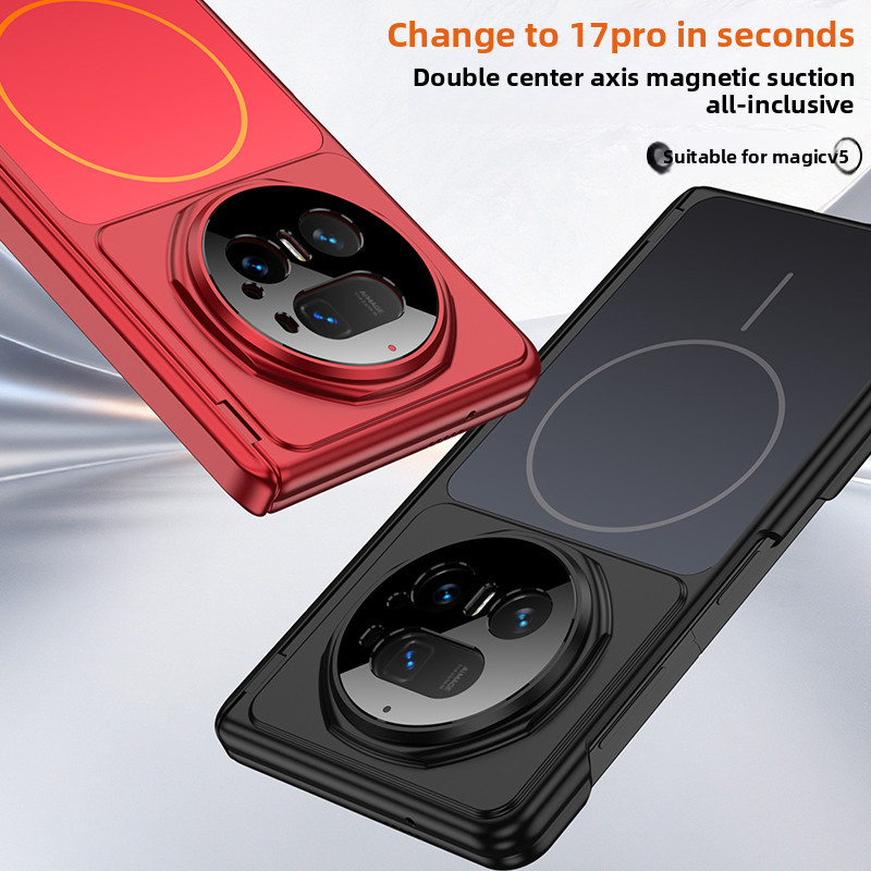 Ốp điện thoại Cứng Mỏng Mờ Cho Honor Magic V6 Magic V5 Magic V3 Full Bản Lề Bảo Vệ Mặt Sau Chống Sốc Từ Tính