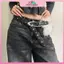 Dây Thắt Lưng MYPANDA Pu Studded Da Lông Thú Giả, Phong Cách Hàn Quốc và Y2K