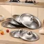 TRTR 10-32Cm Thép Không Gỉ Nắp Nồi Tròn Thay Thế Đa Năng Chảo Chiên Bao Viền Mịn Máy Rửa Chén An Toàn Cho Chảo Chảo Nồi Canh VN