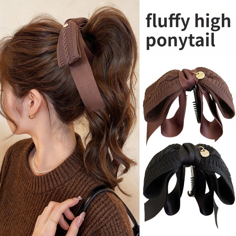 Kẹp Tóc Nhiều Lớp Nơ Chuối & Đuôi Ngựa Sau Đầu - Thiết Kế Mới Tiện Lợi