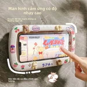 Giá đỡ điện thoại phòng tắm Hộp chống nước Giá vệ sinh Đồng hồ tắm treo tường Đồng hồ điện thoại di động Phim truyền hình Dụng cụ tiện dụng Giá đỡ nhà vệ sinh PPYYP