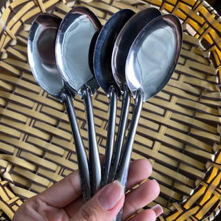 [HÀNG THANH LÝ] Combo 100 muỗng inox, muỗng công nghiệp hàng inox mỏng
