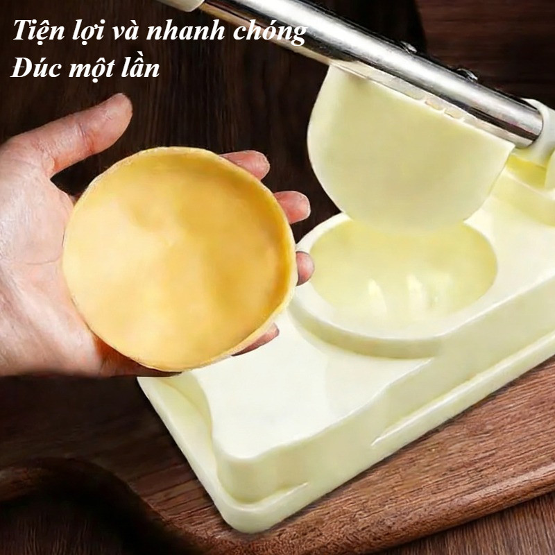 Dụng cụ ép bột làm vỏ bánh siêu nhanh, Khuôn Làm Vỏ Bánh Bao, Há Cảo, Hoành Thánh, Trung Thu, Tiết kiệm thời gian
