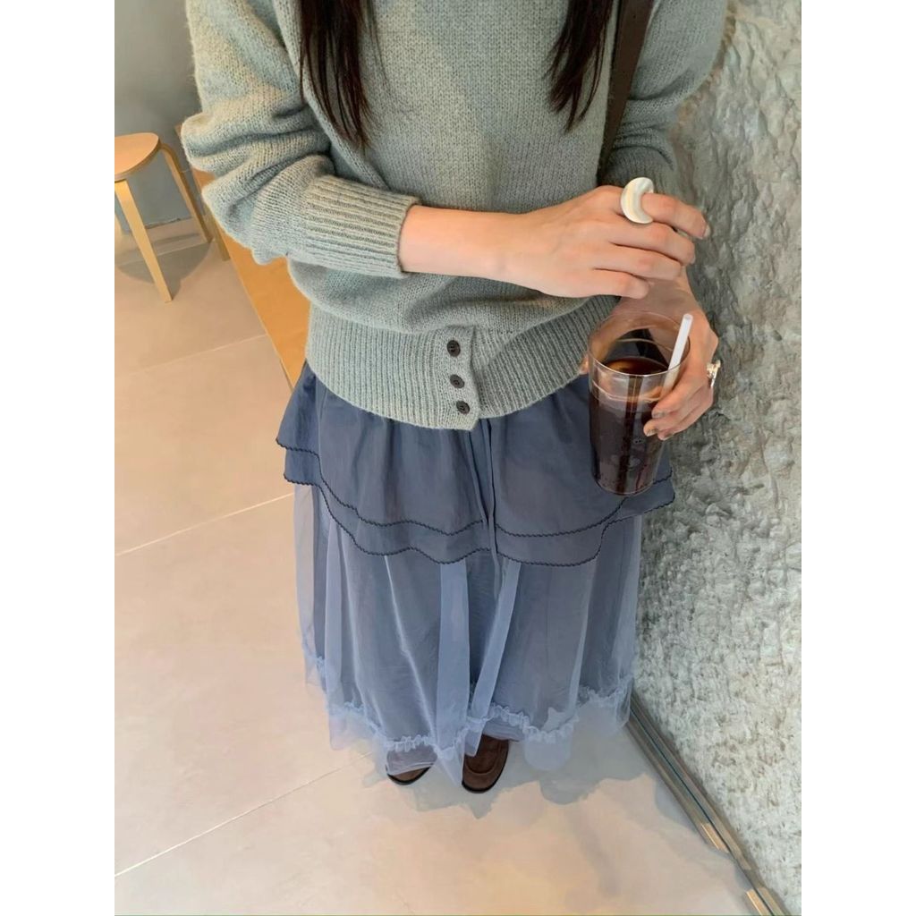 Milyfashion Phong Cách Mới Phù Hợp Với Lá Sen Khâu Gạc Váy 8KAR