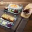 Ge Khay Bánh Bao Thủy Tinh Chịu Nhiệt Có Khay Đựng Nước Sốt, Khay Ăn Tối Chia, Khay Ăn Sáng, Dụng Cụ Nhà Bếp Tại Nhà n