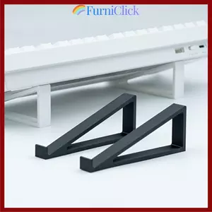 Giá đỡ nâng bàn phím FURNICLICK 1 cặp, Phụ kiện bằng nhựa Bàn phím máy tính Nâng lên, Giá đỡ màn hình góc bàn phím di động