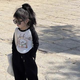 A101-[tomnaukids] Áo thun dài tay bé gái Form ÔM chất liệu cotton mềm co giãn - Size 8-35Kg
