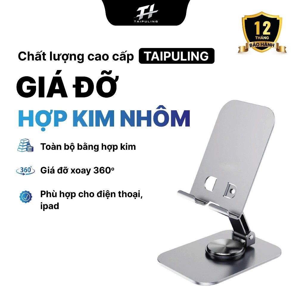 Giá dö diªn thoai, iPad, iPhone, máy tinhXu Hudngbang tablet hop kim nhóm chan xoay 360 gapgon