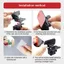 Giá đỡ camera dự phòng TOPTOOLCX, Giá đỡ gắn ABS Giá đỡ camera phía sau, Giá đỡ camera bảng điều khiển màu đen màu đỏ bền bỉ Xe hỗ trợ