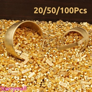 Mới 20 / 50 / 100 Chiếc Bóng Chắc Chắn Yuanbao Cornucopia Trang Trí Kim Loại Để Bàn Thủ Công
