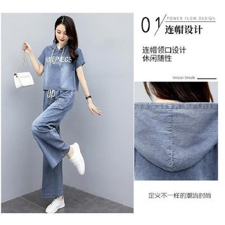 [Khách hàng mới giảm giá] Bộ đồ jeans nữ kiểu dáng rộng, phong cách Western-Hồng Kôngclassic