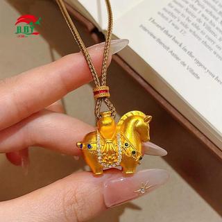 Vòng cổ ngựa vàng phong cách Trung Quốc - Quà tặng cung hoàng đạo cho bạn gái