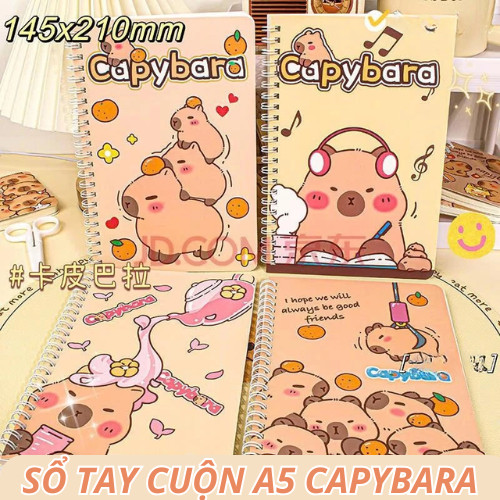 Sổ tay ghi chép kẻ ngang A6 mini hoạt hình cực cute - Người bạn đồng hành lý tưởng cho học sinh ghi chép mỗi ngày