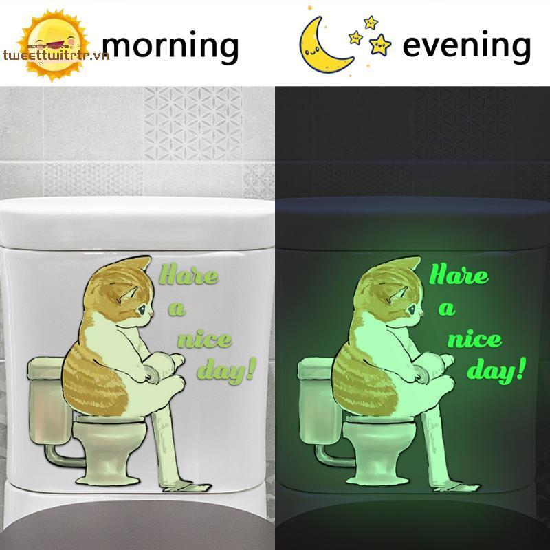 TRTR Phòng Tắm Dạ Quang Ngồi xổm Vệ Sinh Khẩu Hiệu Nhà Vệ Sinh Stier Tự Dính Làm Đẹp Trang Trí Nhà VN