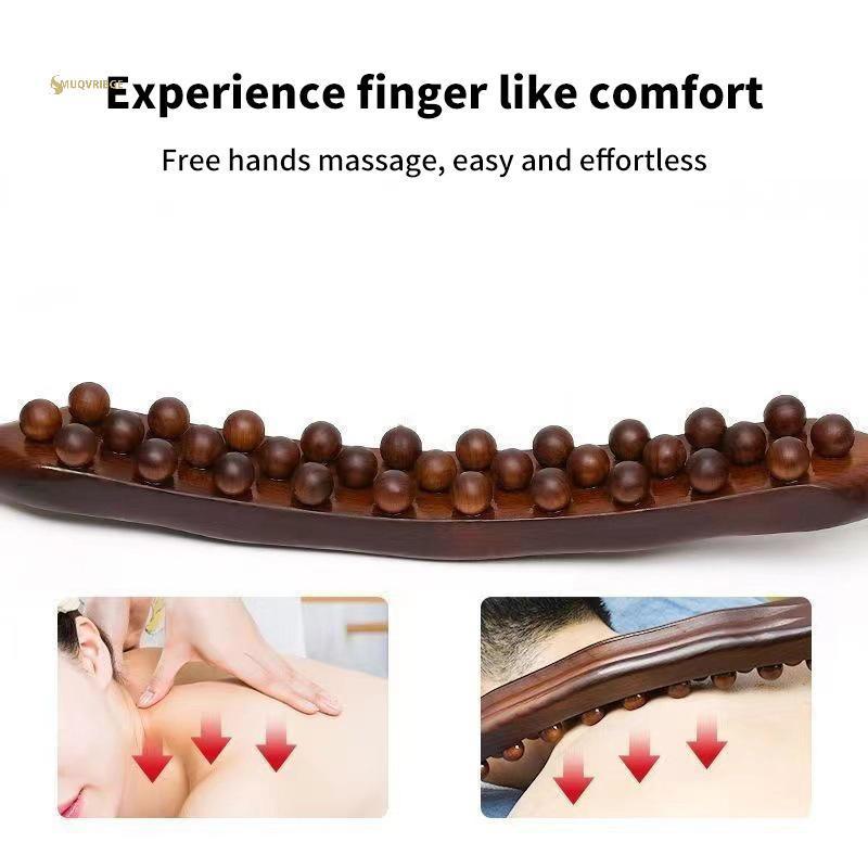 MUQV 37 Hạt Đa Năng Ba Massage Tendons Cạo Sti Point Treatment Gua Sha Relax Therapy Tool Máy Mát Xa Bụng (Nhựa) n