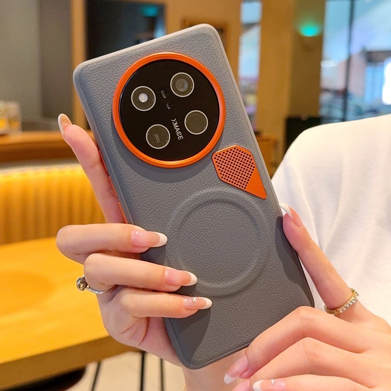 Ốp Điện Thoại Cho Honor X9D X9C Smart Magic 6 7 8 Pro / Lite X70 X60 GT Pro Vỏ Da Tản Nhiệt Ống Kính Kim Loại Bảo Vệ Chống Bẩn / Rơi