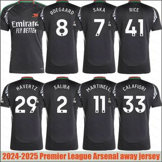 Arsenal 2024-25 Áo Sân Khách Cho Người Hâm Mộ - Odegaard, Saka và Đồng đội