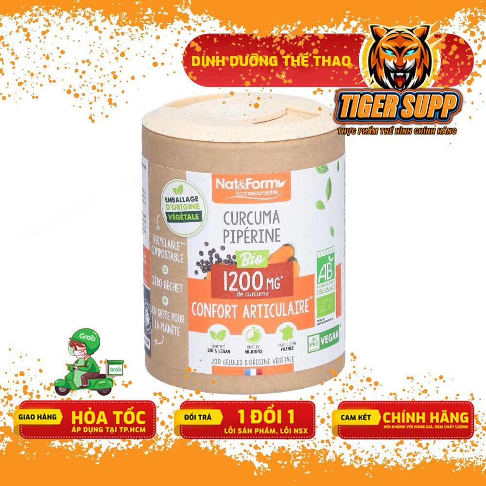 Nat&Form Curcuma 1200mg – Bổ Sung Curcumin, Tốt Cho Dạ Dày & Gan (200 Viên)
