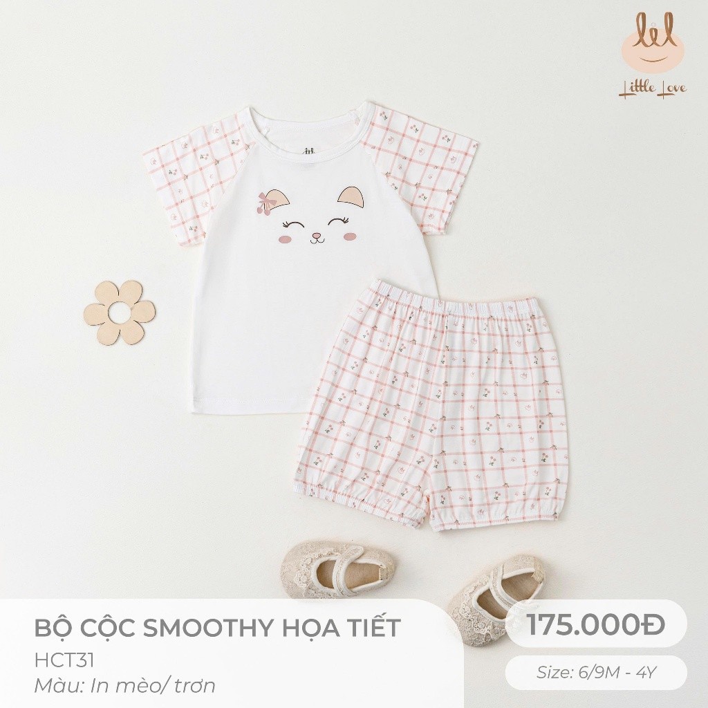 BỘ CỘC  TAY VẢI SỢI TRE HỌA TIẾT DÂU TÂY [ SIÊU MỀM, MÁT, MỊN CO DÃN VÀ THẤM HÚT ] SZ 6M -4Y (HCT31)