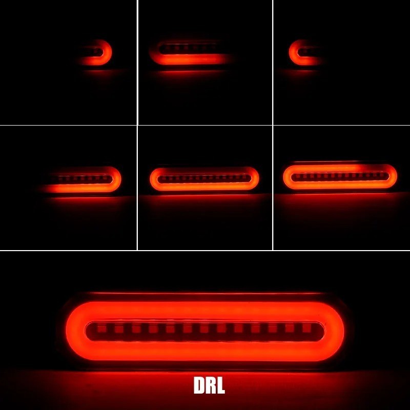 Đèn hậu phanh ô tô 12V-24V 3 trong 1 LED - Đèn tín hiệu rẽ DRL cho xe tải Trailer ATV