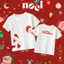 Bé Dành Noël Thiết Cổ Tròn Trẻ Em Áo In Vải