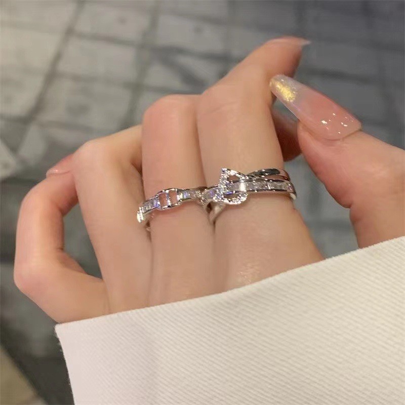 Nhẫn zircon nữ sang trọng, sành điệu - Thiết kế độc đáo trên Instagram