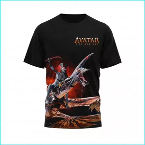 Áo thun tay ngắnAvatar Fire & AshJake Sully & Neytiri, phù hợp mùa hè