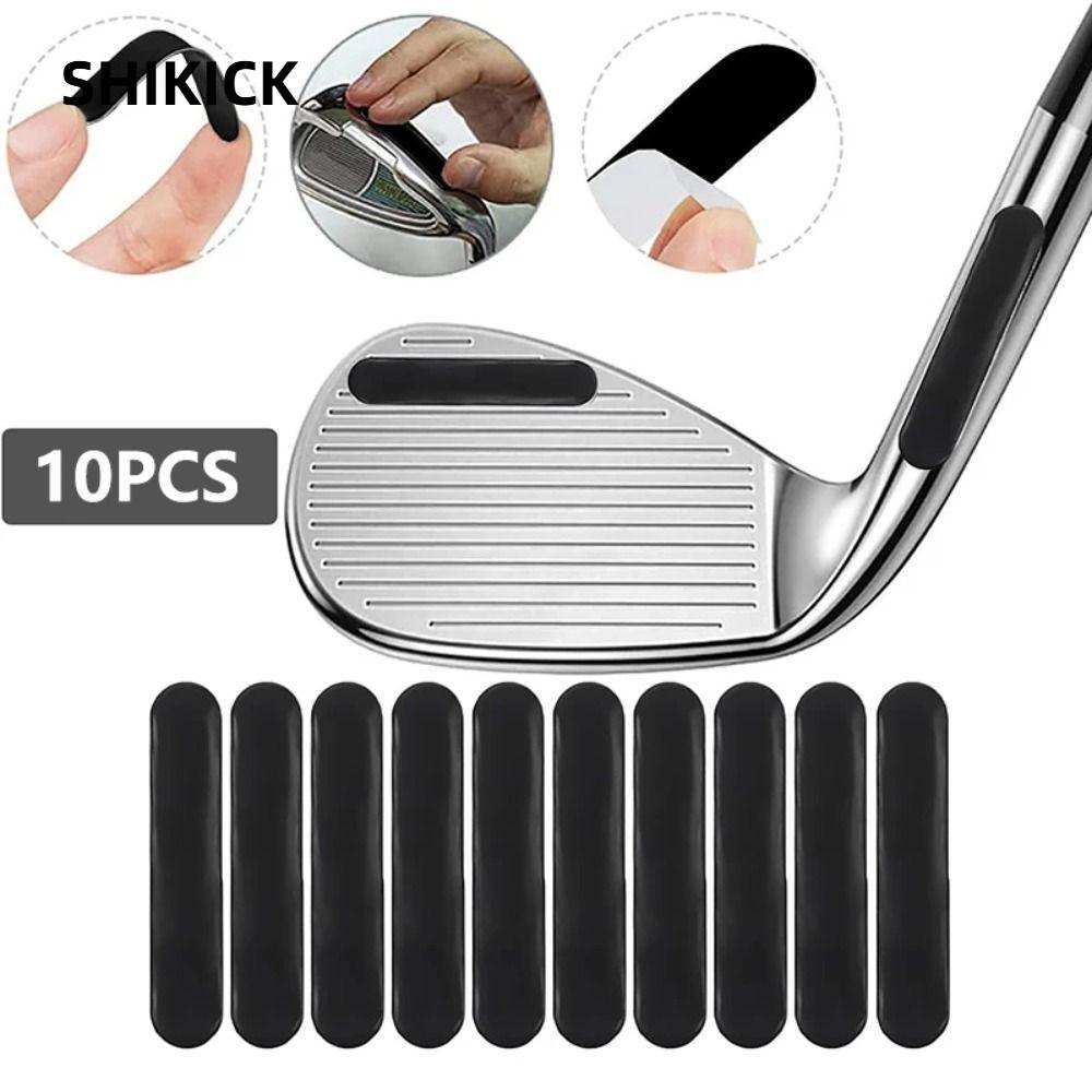 SHIKICK - 10 Chiếc Băng Chì Pickleball Tự Dính Bạc Đen, Phù Hợp Cho Câu Lạc Bộ Golf