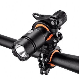 Giá đỡ đèn pin xe đạp 2 đầu, có thể xoay 360 độ - Giá đỡ kẹp đèn pin xe đạp，2 đầu ， Xoay 360
