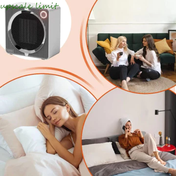 Máy sưởi điện UPSCALE LIMIT, Máy sưởi quạt sưởi điện tiết kiệm năng lượng, Sử dụng bàn làm việc Kích thước nhỏ Thiết kế di động Làm nóng nhanh Máy sưởi mini Sử dụng trong nhà